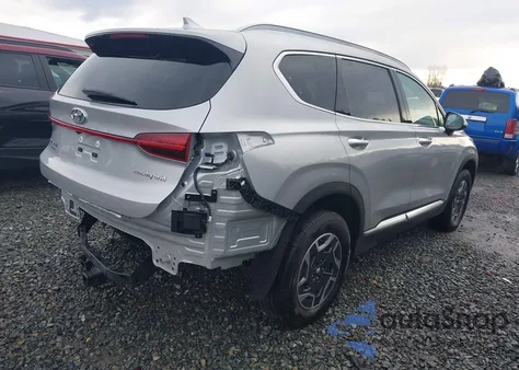 2022 Hyundai Santa Fe Hybrid Blue z USA, uszkodzony, nr VIN KM8S2DA17NU057695